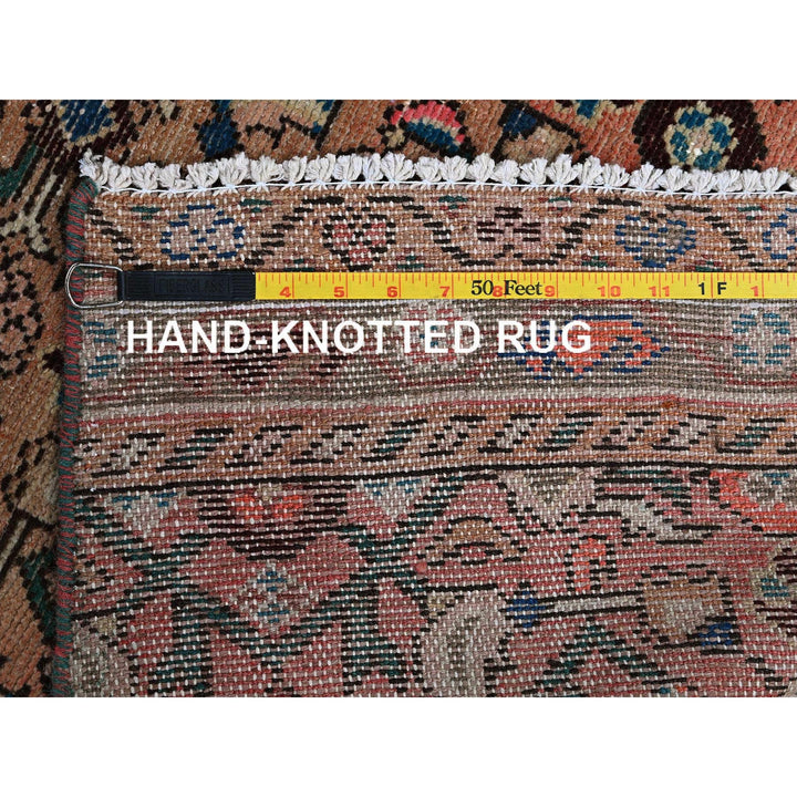 2'3" x 9'2" Vintage Hand Knotted Pink Wool Runner Oriental Rug - MOA102843