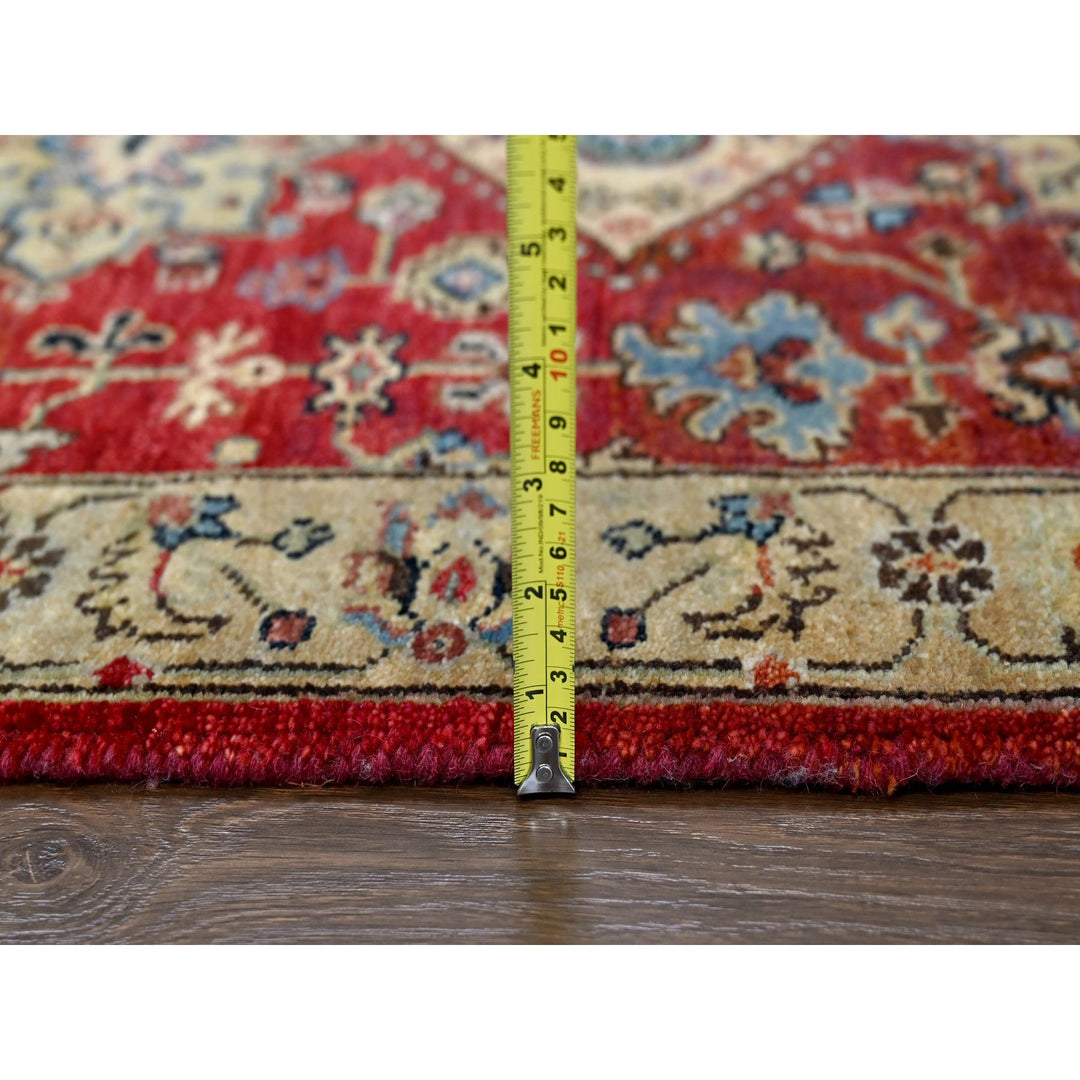 2'8" x 9'11" New Hand Knotted Red Wool Runner Oriental Rug - MOA10284519