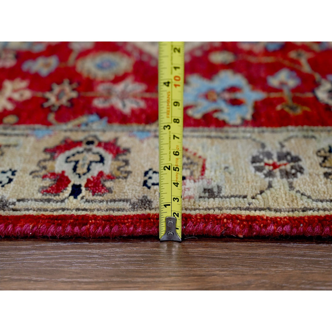 2'9" x 15'10" New Hand Knotted Red Wool Runner Oriental Rug - MOA10284520