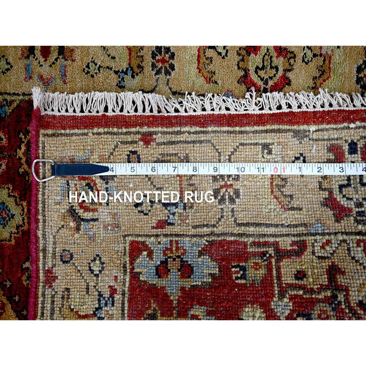 2'9" x 15'10" New Hand Knotted Red Wool Runner Oriental Rug - MOA10284520