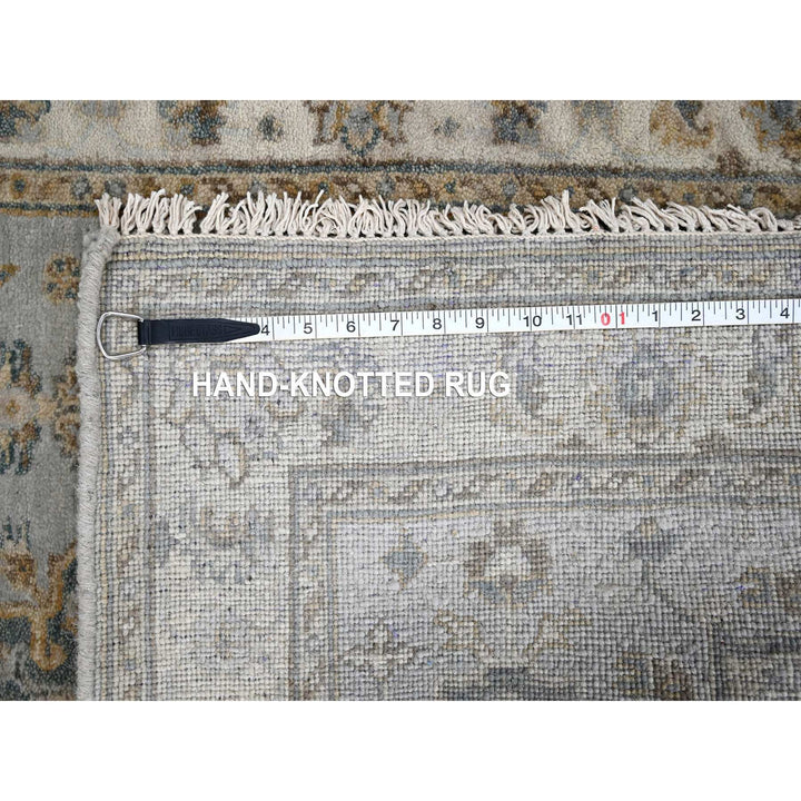 3'0" x 5'0" New Hand Knotted Grey Wool Rectangle Oriental Rug - MOA10284547