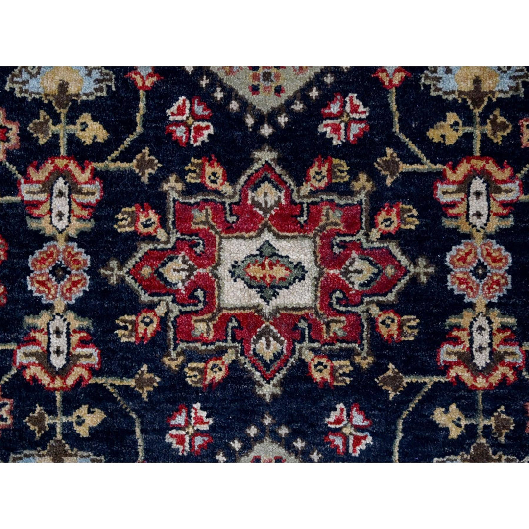 3'2" x 5'0" New Hand Knotted Black Wool Rectangle Oriental Rug - MOA10284662