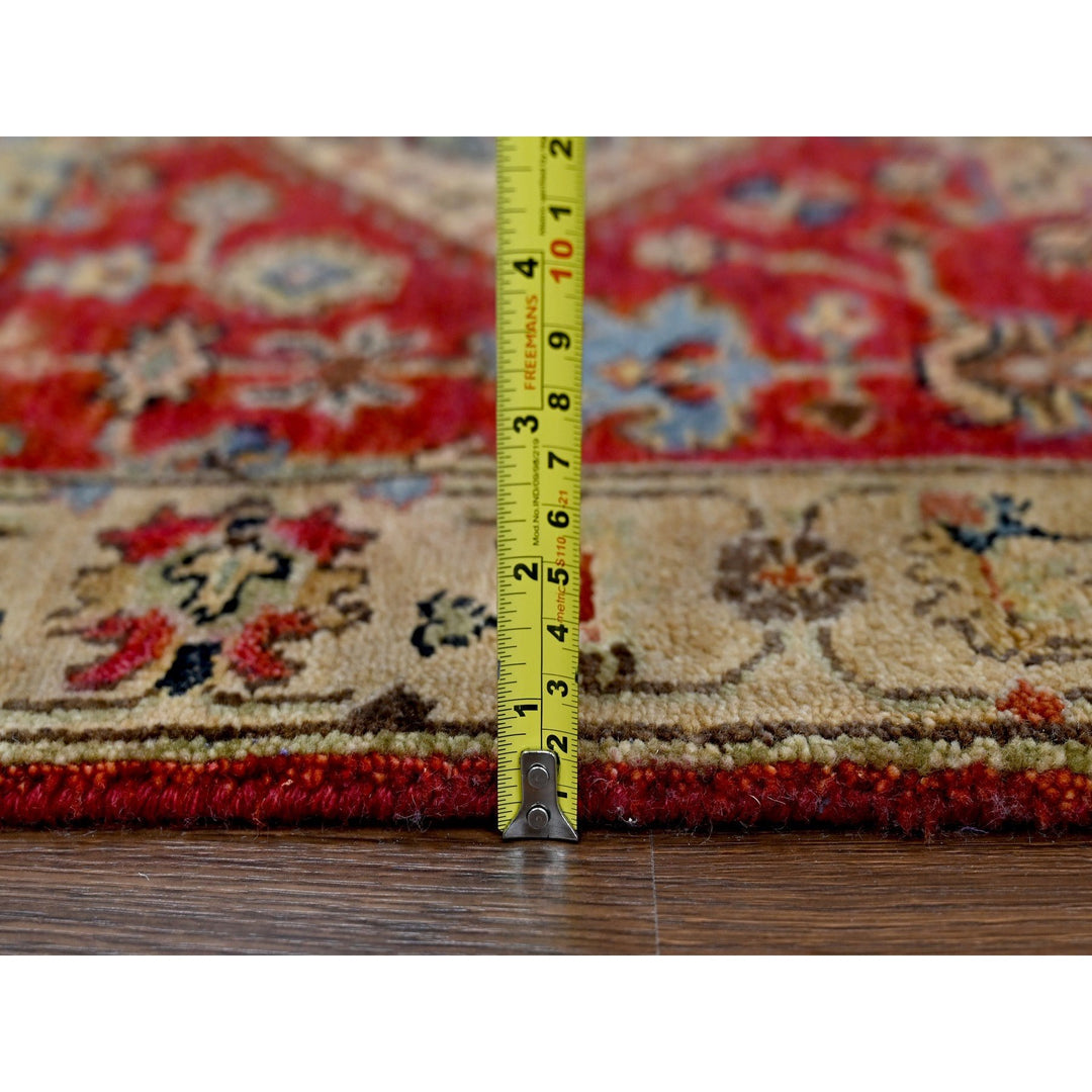 2'7" x 12'0" New Hand Knotted Red Wool Runner Oriental Rug - MOA10284684