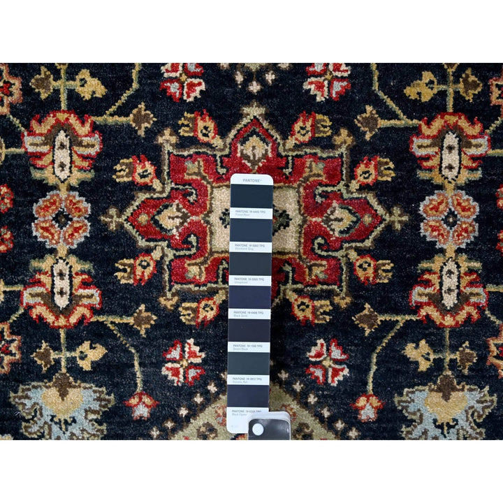 3'0" x 5'0" New Hand Knotted Black Wool Rectangle Oriental Rug - MOA10284711