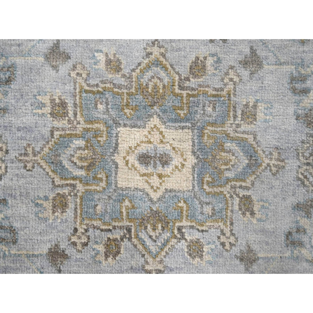 2'1" x 3'0" New Hand Knotted Grey Cotton Rectangle Oriental Rug - MOA10284804