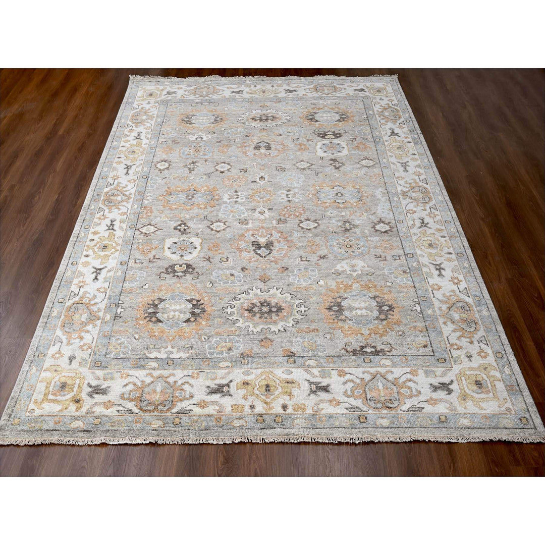 10'0" x 14'0" New Hand Knotted Brown Cotton Rectangle Oriental Rug - MOA10284876