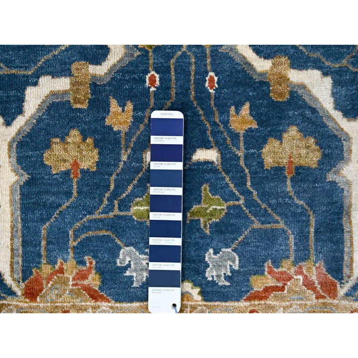 2'0" x 3'0" New Hand Knotted Blue Wool Rectangle Oriental Rug - MOA10284955