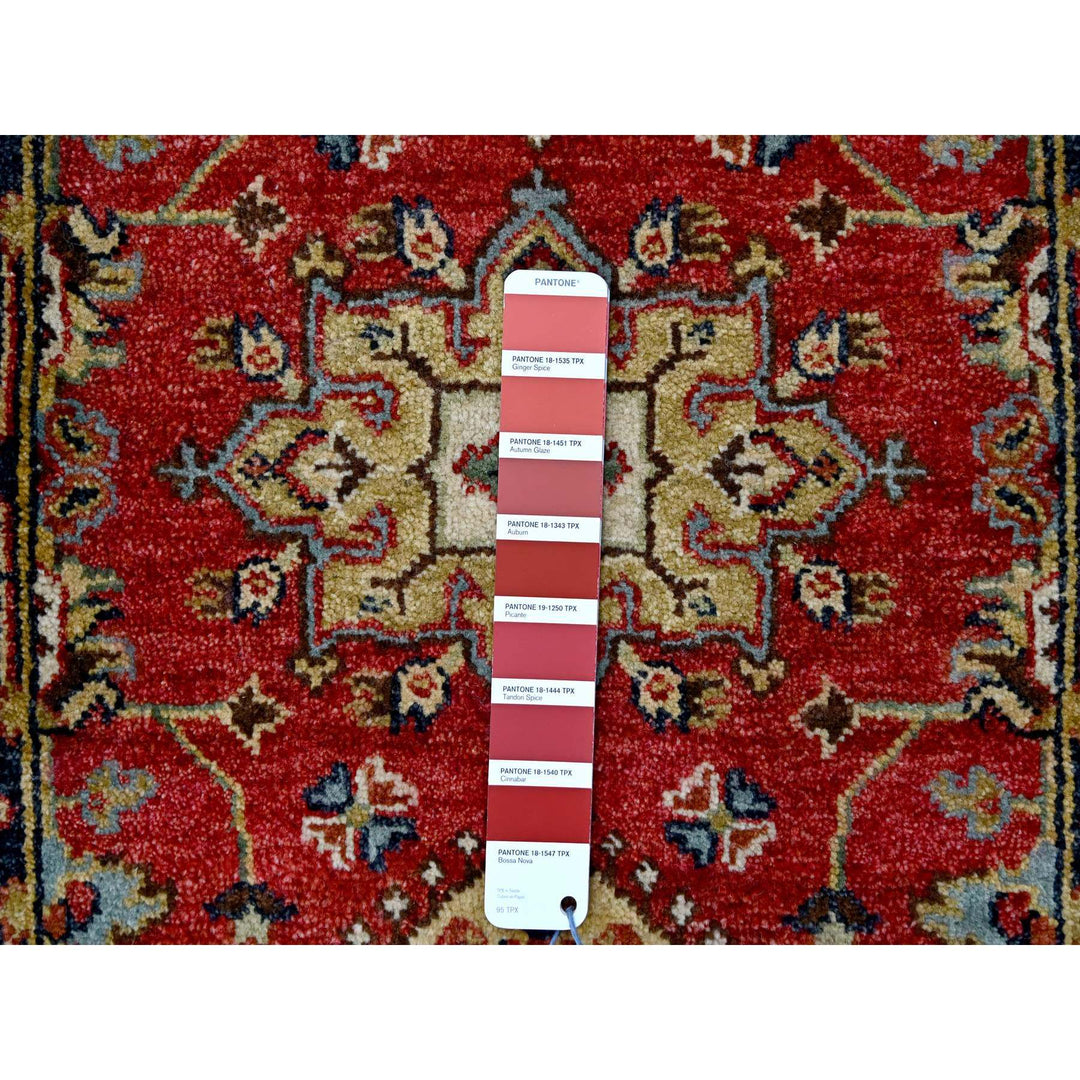 2'0" x 3'0" New Hand Knotted Red Cotton Rectangle Oriental Rug - MOA10284980