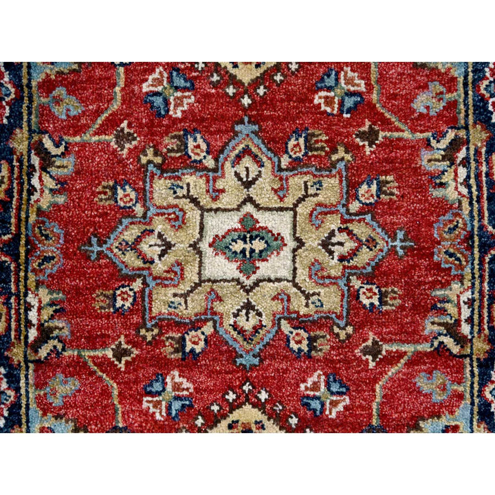 2'0" x 3'0" New Hand Knotted Red Cotton Rectangle Oriental Rug - MOA10284980