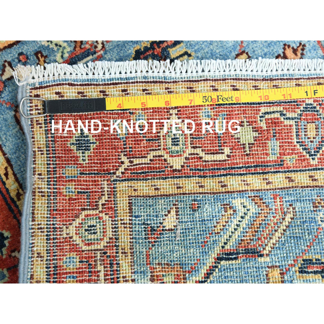 2'1" x 2'10" New Hand Knotted Blue Cotton Rectangle Oriental Rug - MOA10285011