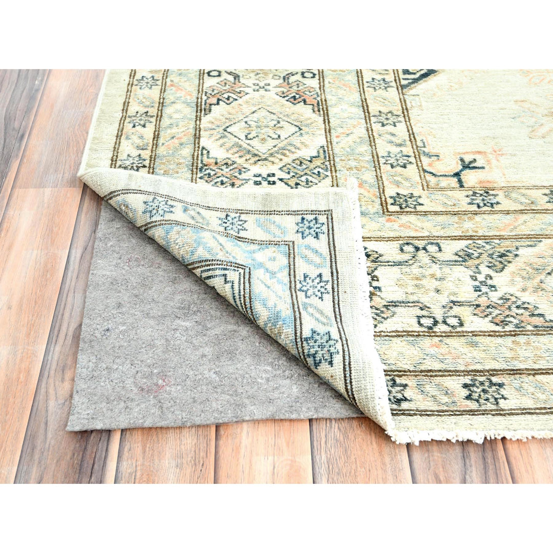 9'5" x 9'8" New Hand Knotted Grey Wool Square Oriental Rug - MOA10285028