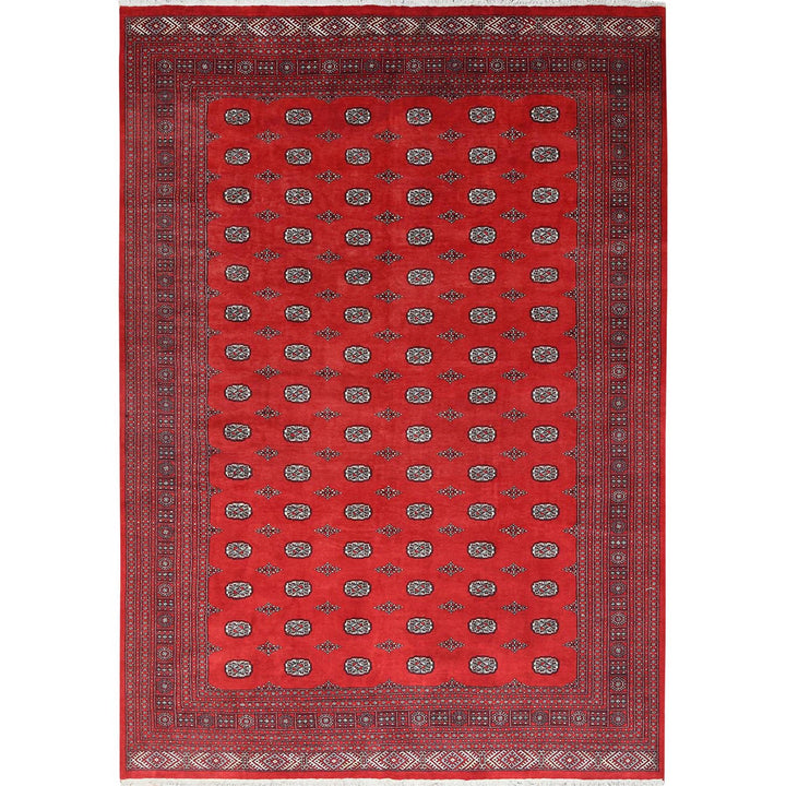 10'2" x 14'2" New Hand Knotted Red Wool Rectangle Oriental Rug - MOA10285196