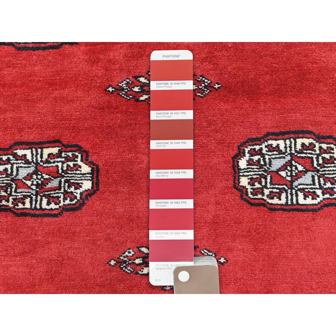 10'2" x 14'2" New Hand Knotted Red Wool Rectangle Oriental Rug - MOA10285196