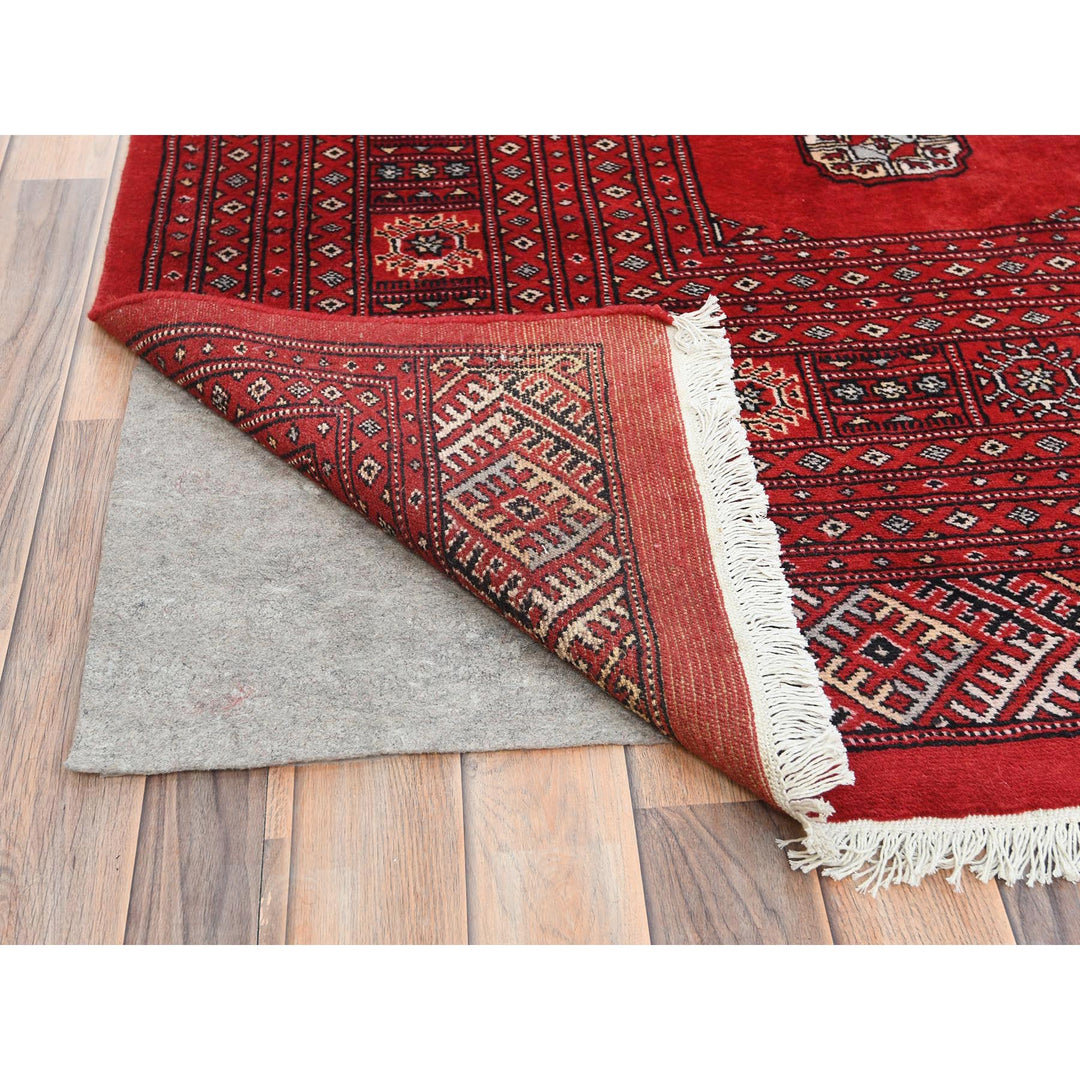 10'1" x 14'7" New Hand Knotted Red Wool Rectangle Oriental Rug - MOA10285202