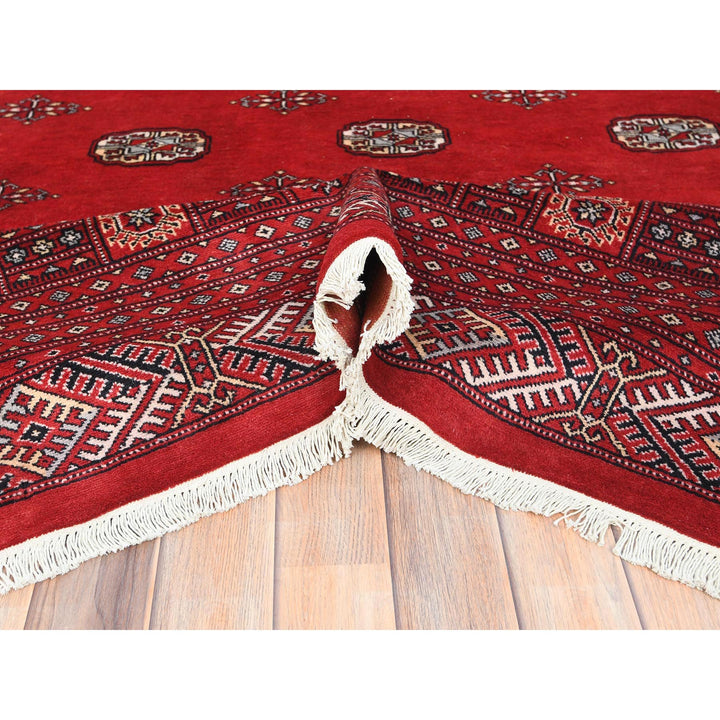 10'1" x 14'7" New Hand Knotted Red Wool Rectangle Oriental Rug - MOA10285202