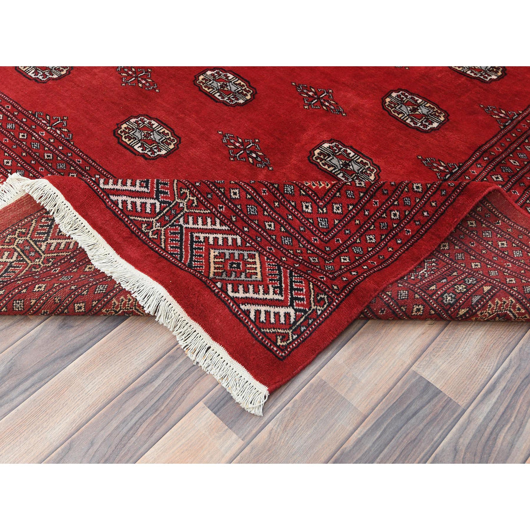 10'1" x 14'7" New Hand Knotted Red Wool Rectangle Oriental Rug - MOA10285202