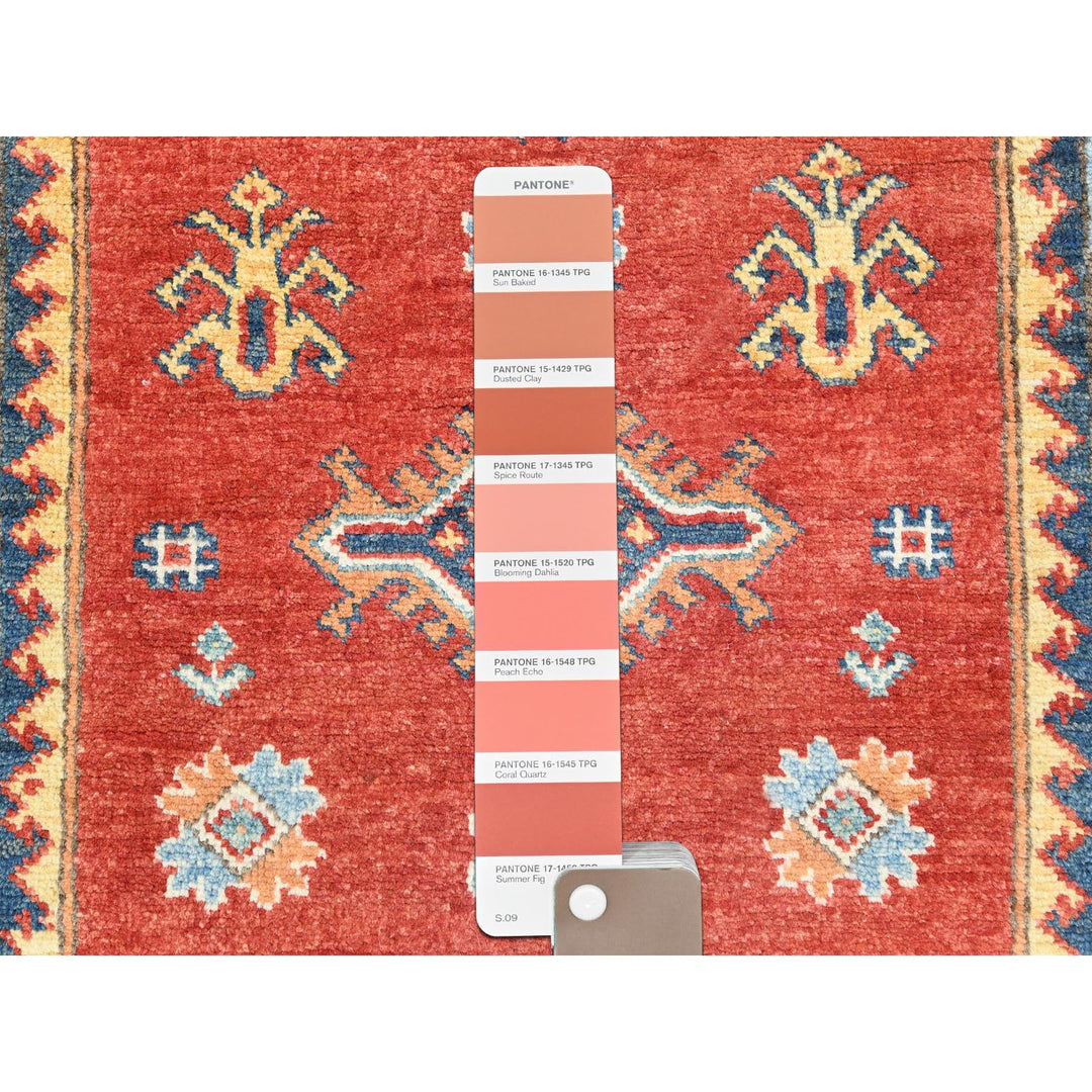 2'8" x 9'5" New Hand Knotted Red Wool Runner Oriental Rug - MOA10285205