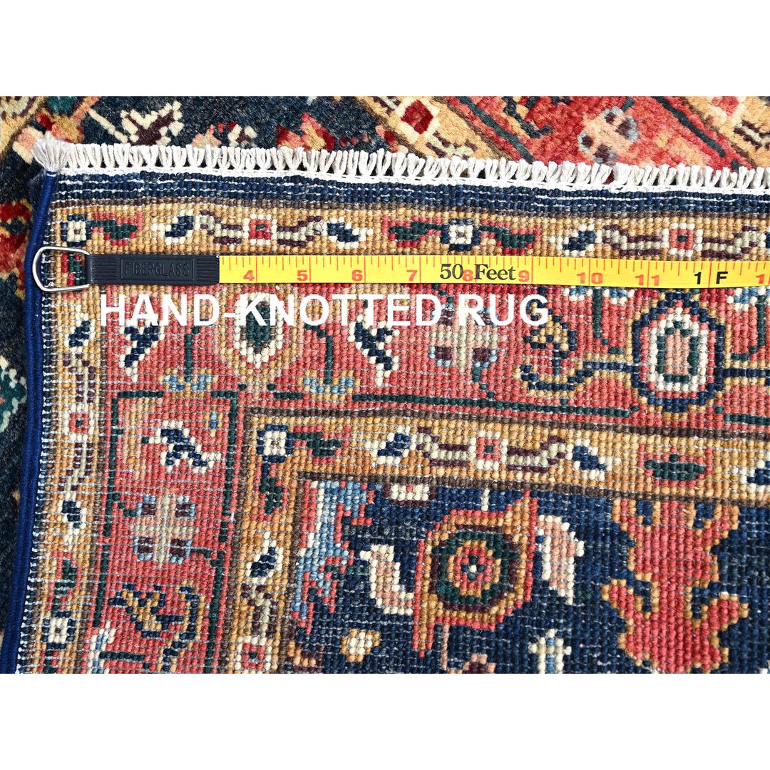 2'0" x 2'10" New Hand Knotted Blue Cotton Rectangle Oriental Rug - MOA10285468