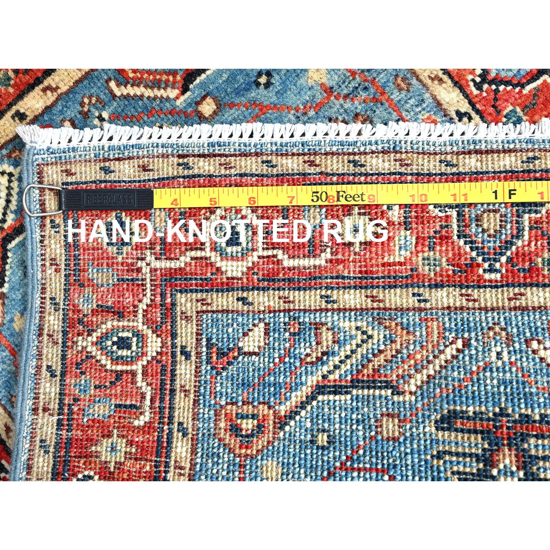 2'0" x 2'10" New Hand Knotted Blue Cotton Rectangle Oriental Rug - MOA10285473