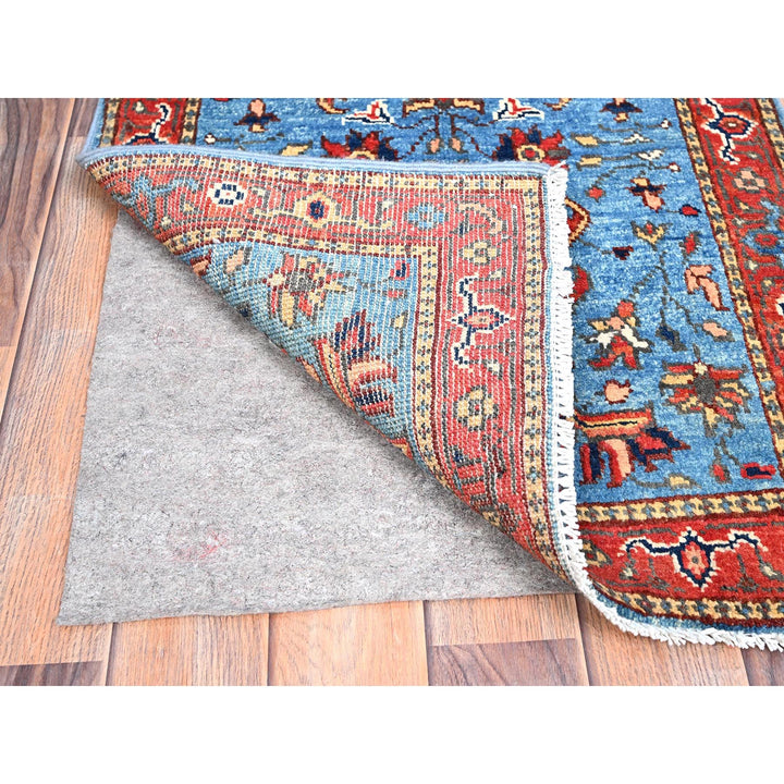 2'1" x 3'0" New Hand Knotted Blue Cotton Rectangle Oriental Rug - MOA10285479