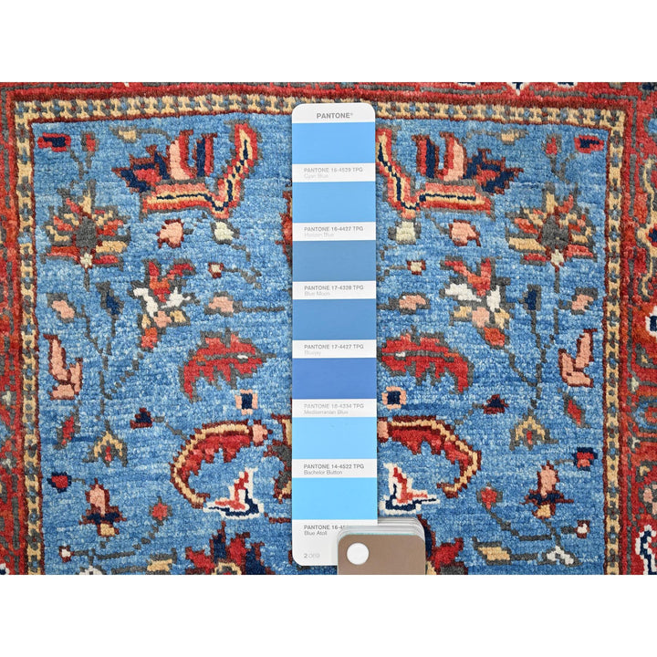 2'1" x 3'0" New Hand Knotted Blue Cotton Rectangle Oriental Rug - MOA10285479