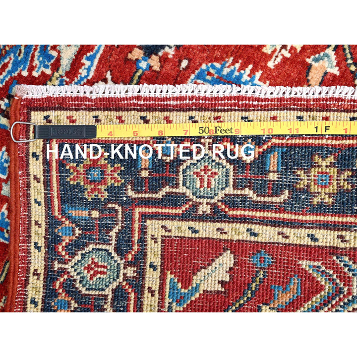 2'10" x 4'7" New Hand Knotted Red Wool Rectangle Oriental Rug - MOA10285511