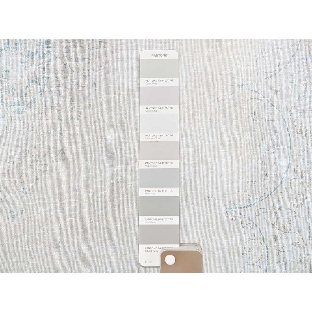 9'4" x 12'3" Vintage Hand Knotted Ivory Wool Rectangle Oriental Rug - MOA10285525