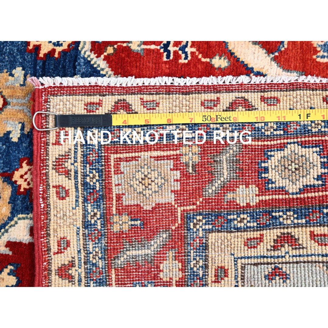 4'0" x 6'0" New Hand Knotted Red Wool Rectangle Oriental Rug - MOA10285641