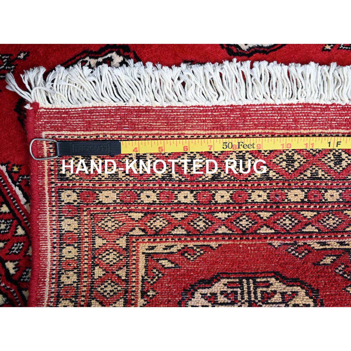 2'1" x 3'2" New Hand Knotted Red Cotton Rectangle Oriental Rug - MOA10285788