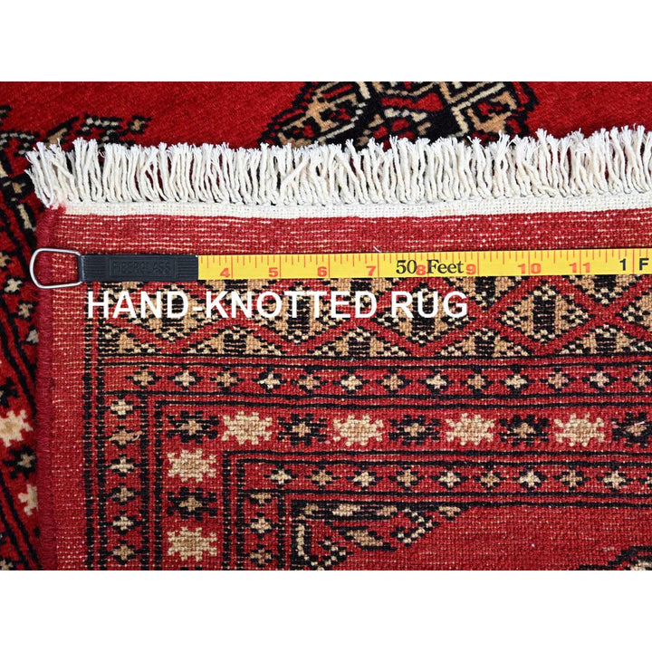 2'1" x 3'1" New Hand Knotted Red Cotton Rectangle Oriental Rug - MOA10285796