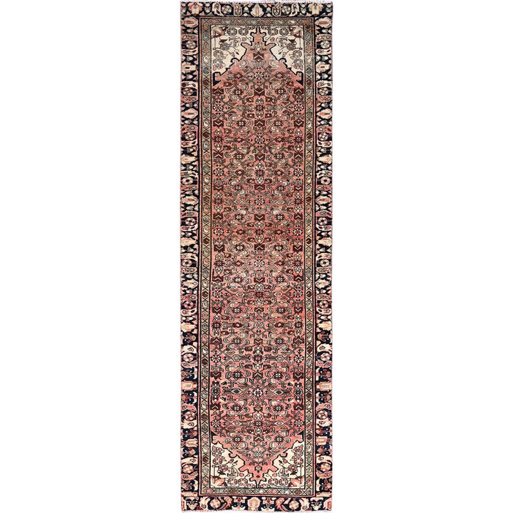 2'9" x 9'4" New Hand Knotted Pink Cotton Runner Oriental Rug - MOA10285964