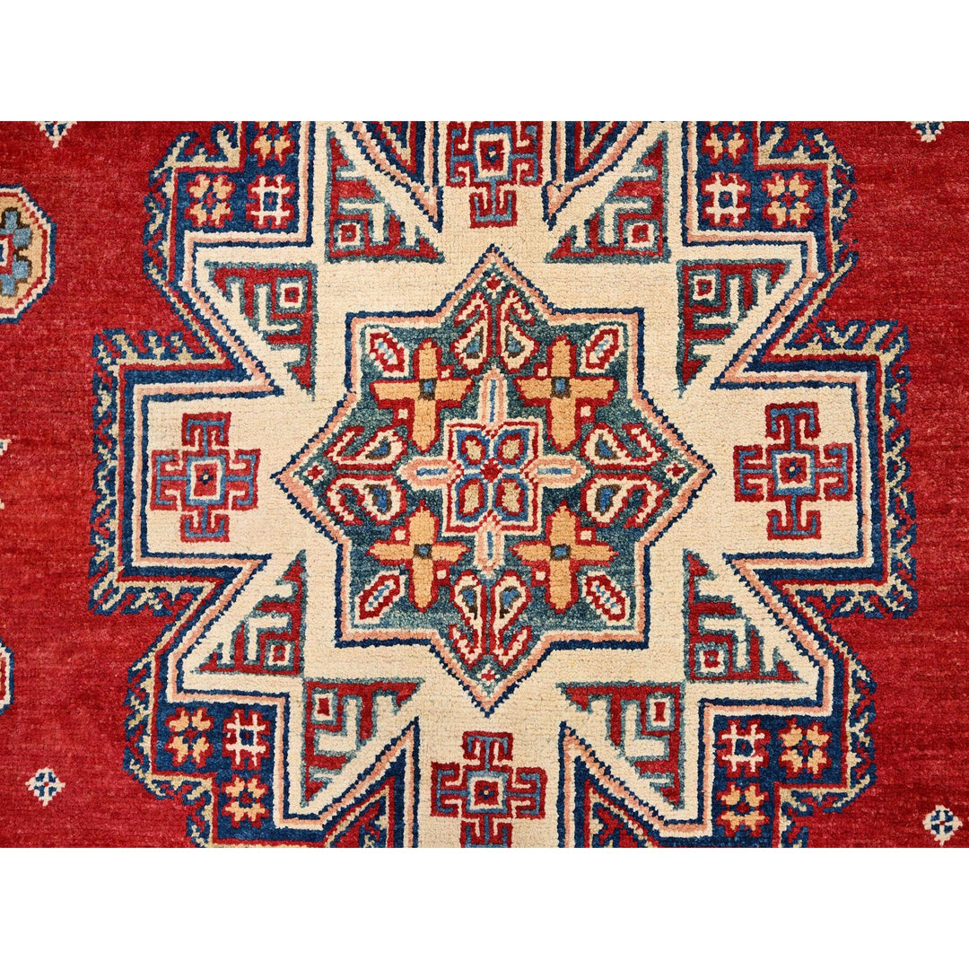 8'2" x 10'0" New Hand Knotted Red Wool Rectangle Oriental Rug - MOA10286216