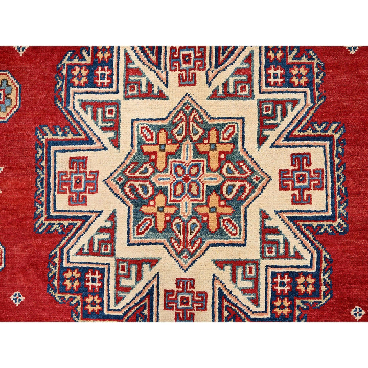 8'2" x 10'0" New Hand Knotted Red Wool Rectangle Oriental Rug - MOA10286216