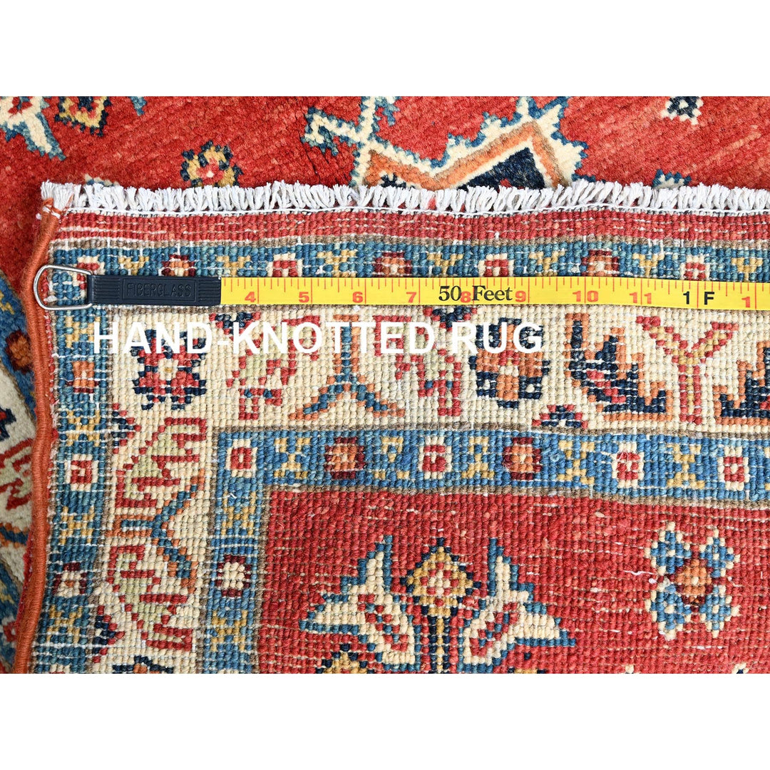 2'0" x 2'11" New Hand Knotted Red Cotton Rectangle Oriental Rug - MOA10286228