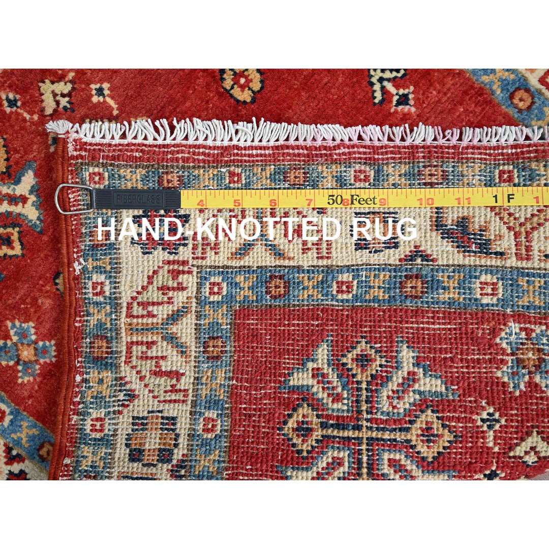 2'2" x 3'0" New Hand Knotted Red Cotton Rectangle Oriental Rug - MOA10286242