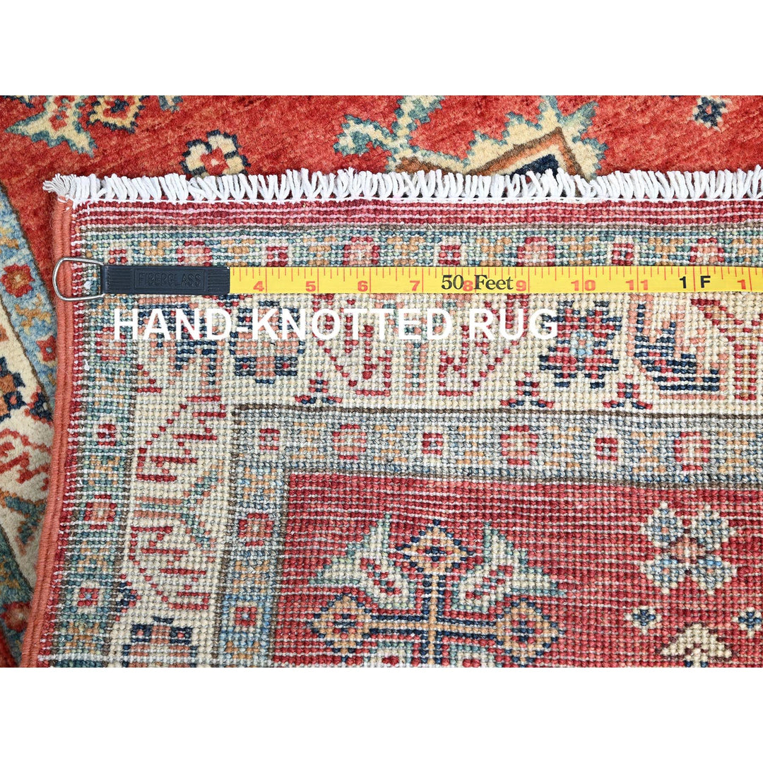 1'11" x 2'11" New Hand Knotted Red Cotton Rectangle Oriental Rug - MOA10286243