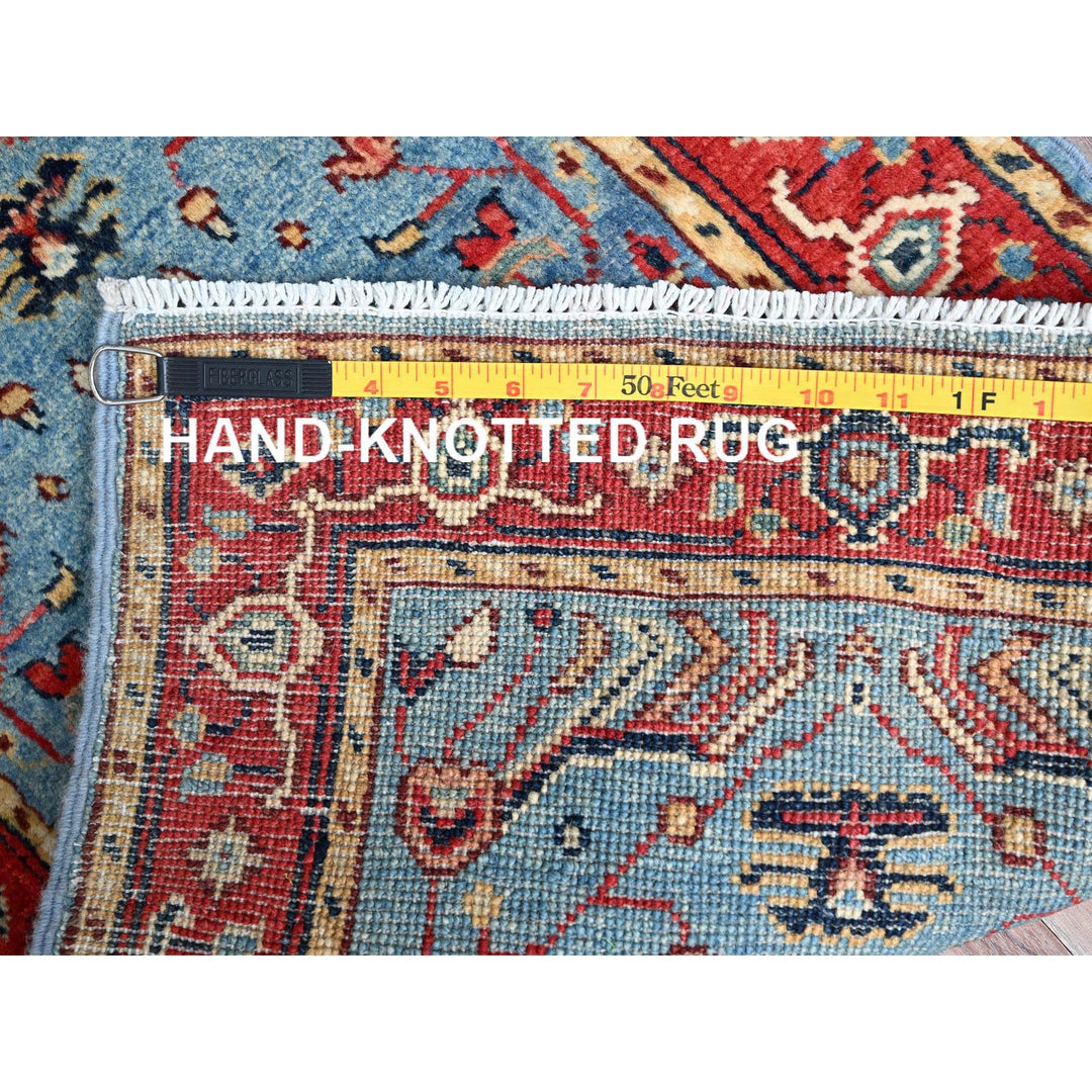 1'9" x 2'9" New Hand Knotted Blue Cotton Rectangle Oriental Rug - MOA10286370