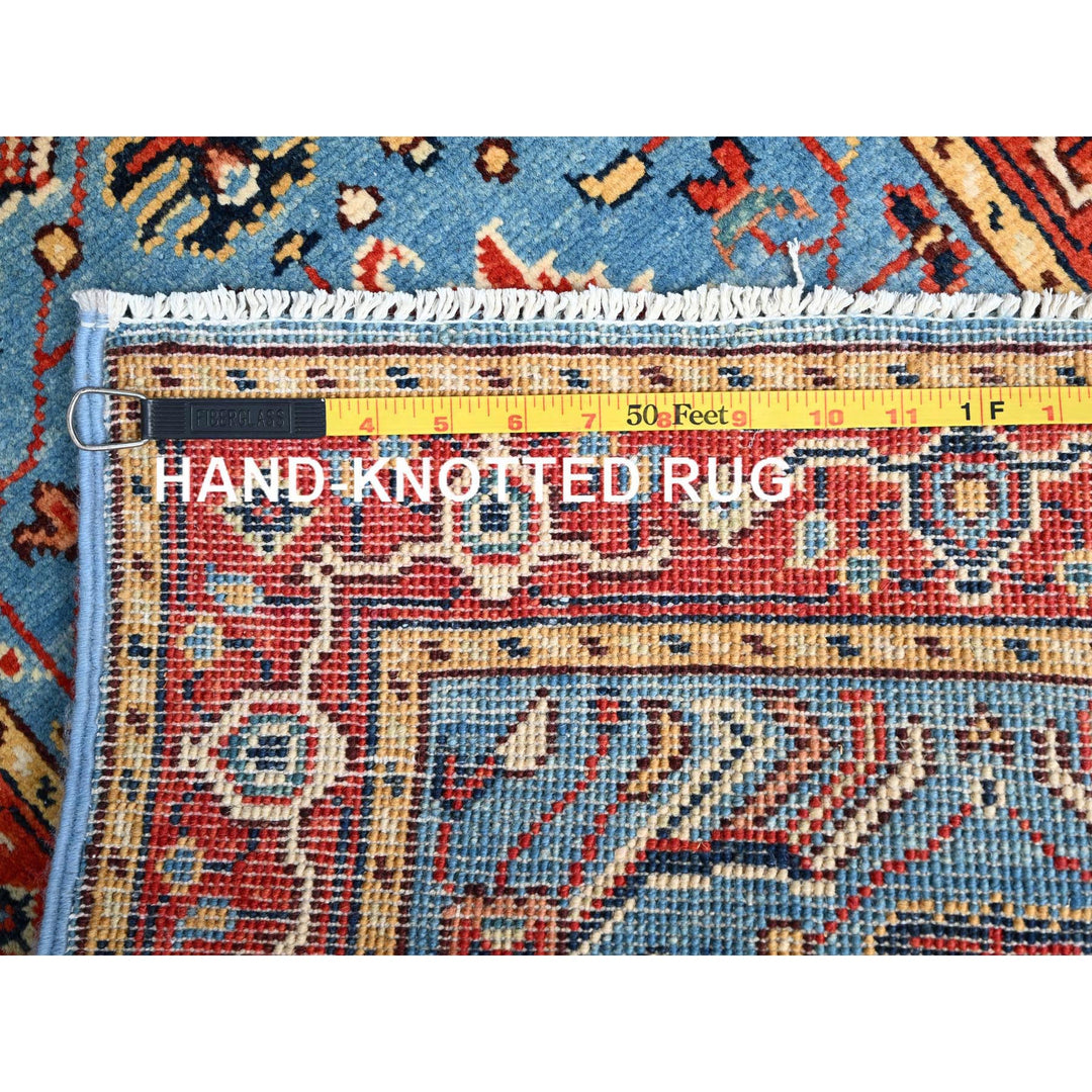 2'0" x 2'11" New Hand Knotted Blue Cotton Rectangle Oriental Rug - MOA10286372