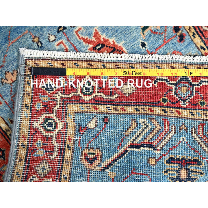 1'11" x 2'11" New Hand Knotted Blue Cotton Rectangle Oriental Rug - MOA10286376