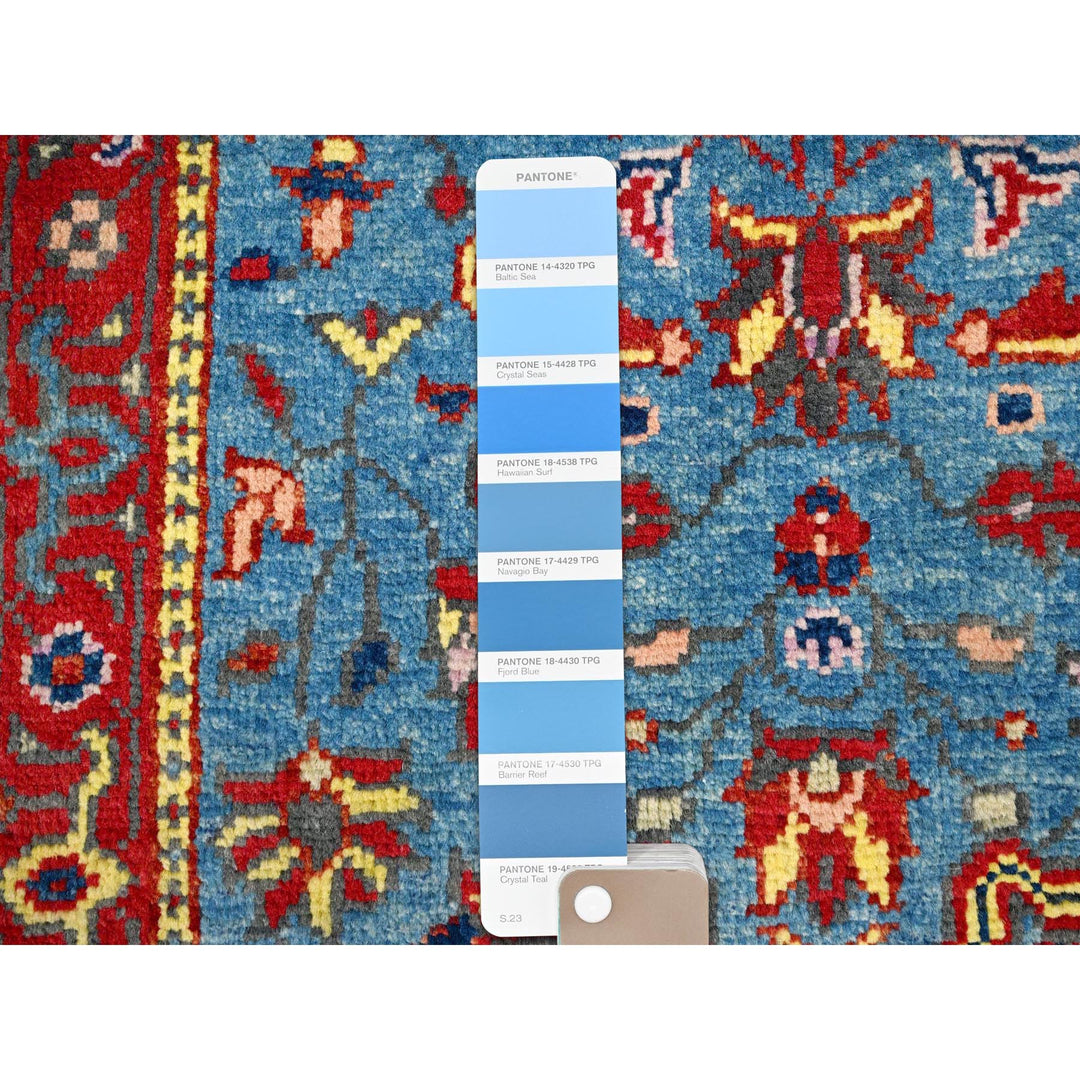 2'0" x 3'0" New Hand Knotted Blue Cotton Rectangle Oriental Rug - MOA10286377