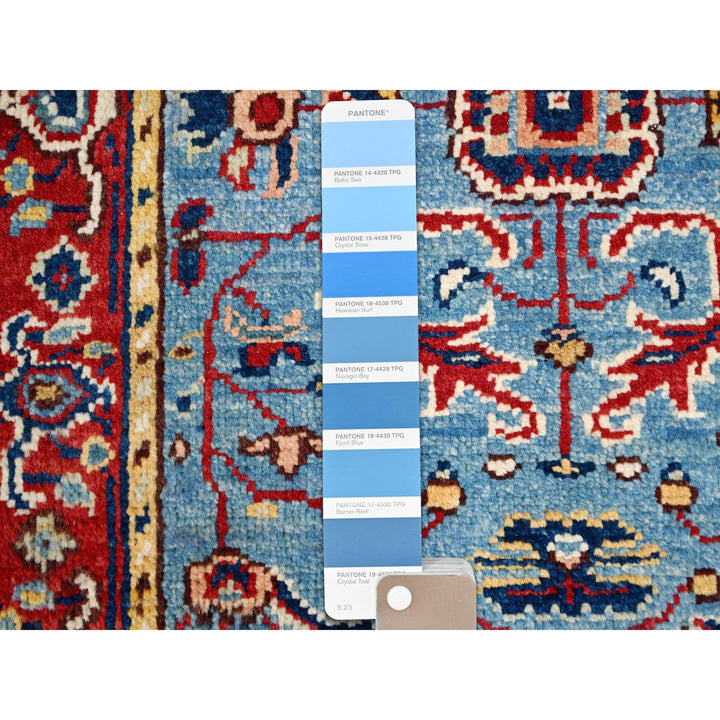 2'1" x 2'11" New Hand Knotted Blue Cotton Rectangle Oriental Rug - MOA10286378