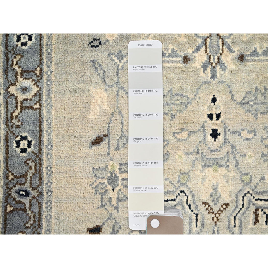 2'1" x 3'1" New Hand Knotted Ivory Cotton Rectangle Oriental Rug - MOA10286380