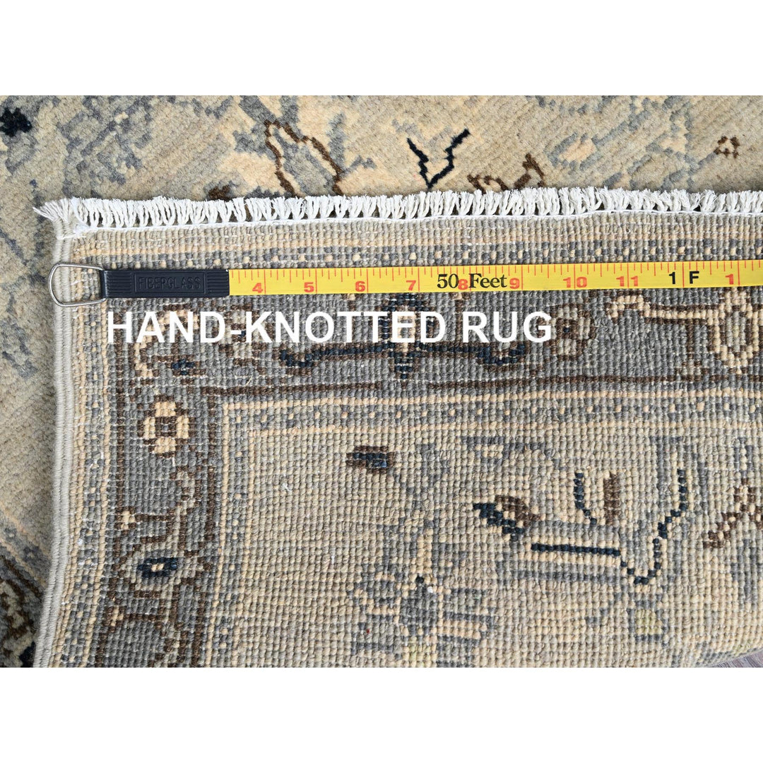 2'1" x 3'1" New Hand Knotted Ivory Cotton Rectangle Oriental Rug - MOA10286380