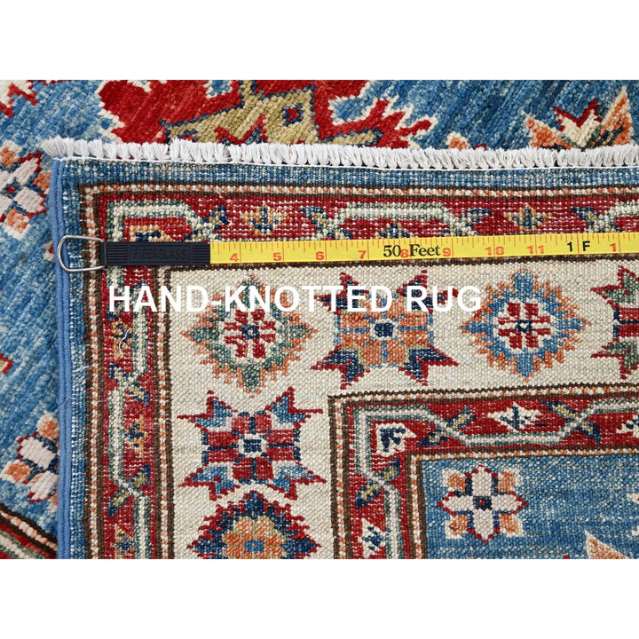 2'11" x 19'8" New Hand Knotted Blue Wool Runner Oriental Rug - MOA10286489