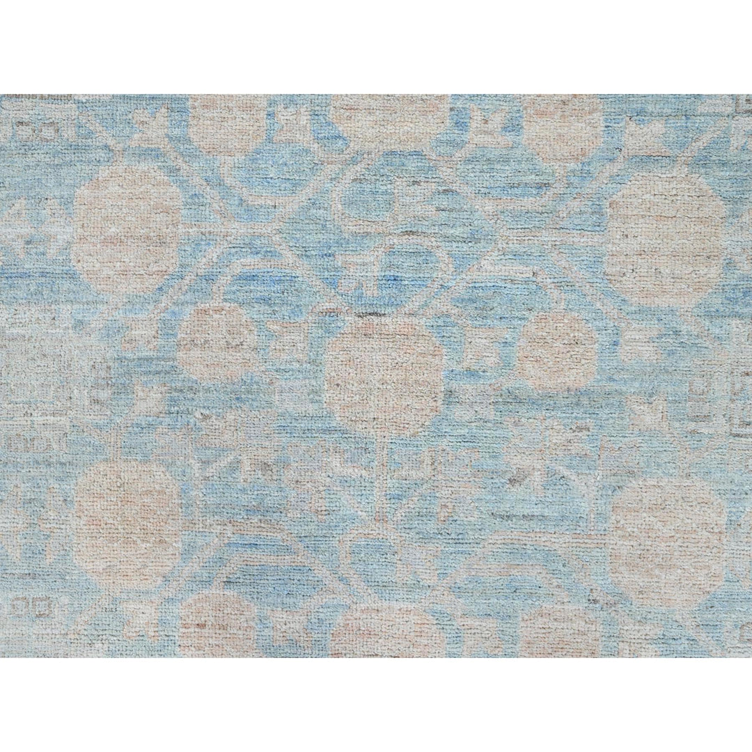 9'11" x 13'6" New Hand Knotted Blue Cotton Rectangle Oriental Rug - MOA10286517