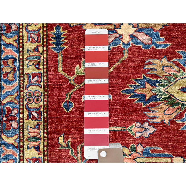 8'3" x 10'2" New Hand Knotted Red Wool Rectangle Oriental Rug - MOA10286541