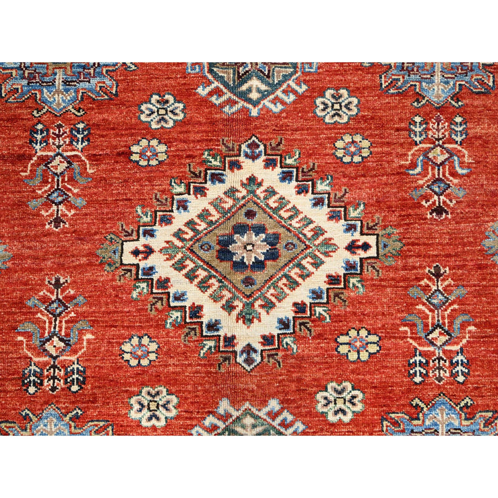 8'2" x 9'11" New Hand Knotted Red Wool Rectangle Oriental Rug - MOA10286551