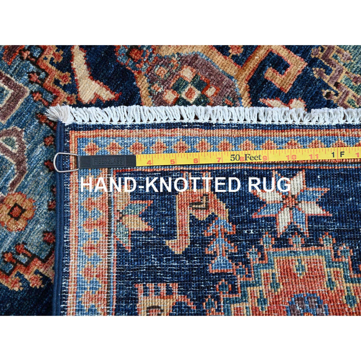 3'0" x 4'9" New Hand Knotted Blue Wool Rectangle Oriental Rug - MOA10286609