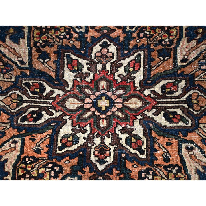 10'6" x 9'5" New Hand Knotted Red Cotton Square Oriental Rug - MOA10286621