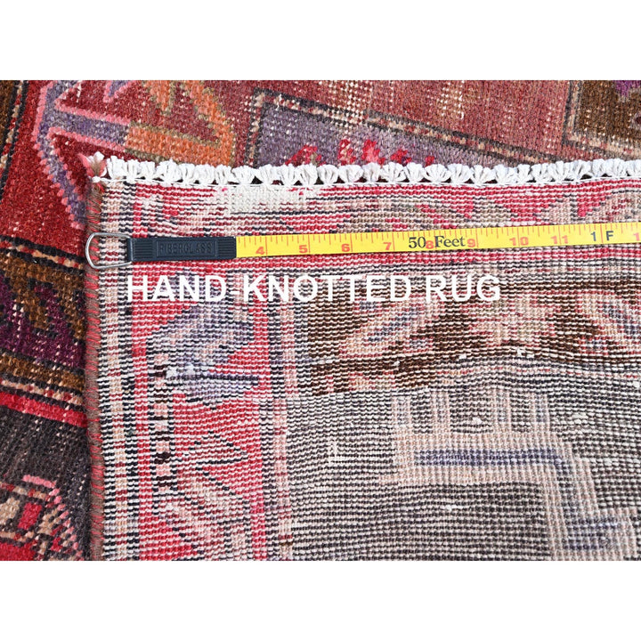 3'2" x 9'6" New Hand Knotted Multicolored Wool Runner Oriental Rug - MOA10286625